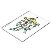 贅沢なTiki著とまり木のTiki部屋の鳥 ノートブック (左側)