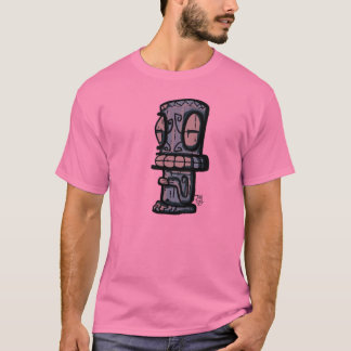 贅沢なTiki著MarquesanTikiのワイシャツ Tシャツ