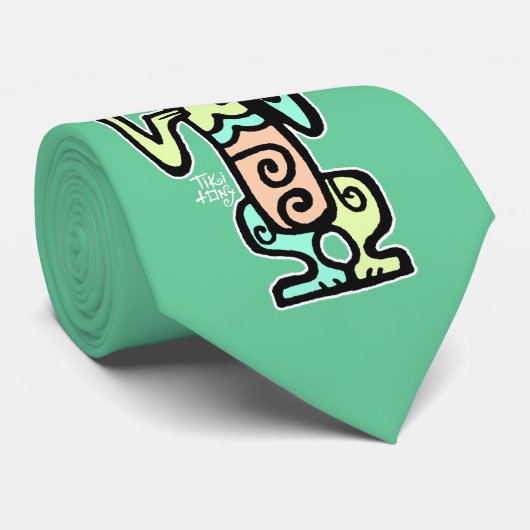 贅沢なTiki著Tikiのタイ ネクタイ (ロール)