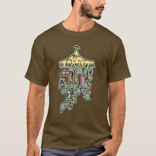 贅沢なTiki著Tiki部屋の鳥 Tシャツ
