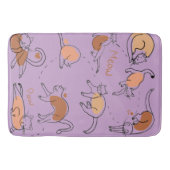 贅沢に柔らかい記憶泡、猫 バスマット (正面)