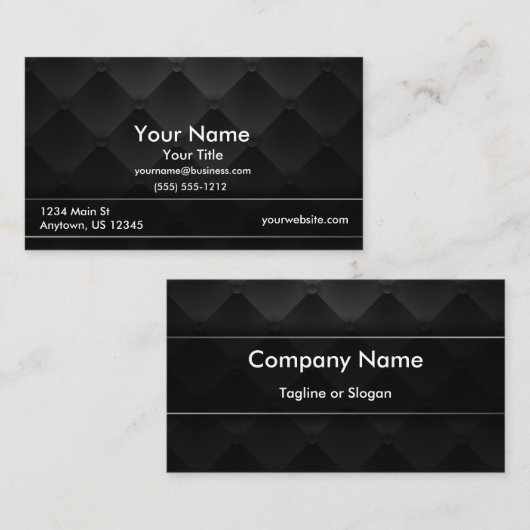 贅沢の黒 名刺 (正面/裏面)