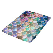 贅沢のsummerly多彩なグリッターの人魚のスケール バスマット (アングル)