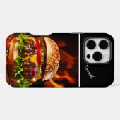 贅沢チーズバーガー蒸し iPhoneケース (裏面横)