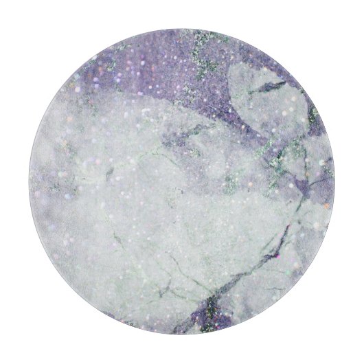贅沢マーブルパープル銀河系トレー裁断ボード カッティングボード (正面)