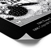 贅沢ロココ女ロシアのアールヌーボー ポスター (角)