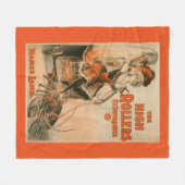 贅沢家の催しの"Mamieの子ヒツジ"の演劇 フリースブランケット (正面(横))