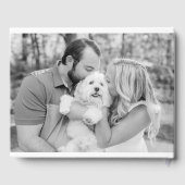 贅沢 |はっきりしたミニマ結婚リストのゲストブック ゲストブック (裏面)