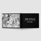 贅沢 |はっきりしたミニマ結婚リストのゲストブック ゲストブック (全面)