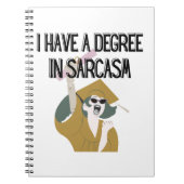 贈おもしろいり物，気の利いたユーモアのある贈り物，卒業祝い ノートブック (正面)