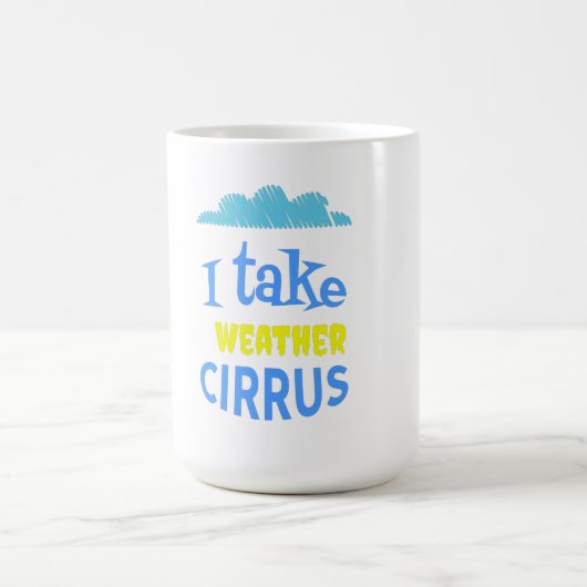 贈おもしろい与気象予報士、私は気象予報士 モーフィングマグカップ (中央)