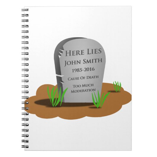 贈おもしろい物 ノートブック (正面)