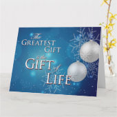 贈もっとも偉大り物はクリスマスのプレゼント カード (黄色い花)