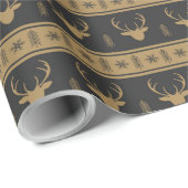 贈りエレガント物の鹿の包み紙 ラッピングペーパー (ロールコーナー)