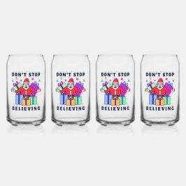 贈りストップ物と信じ一緒にサンタさん ガラス缶