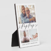 贈りポップ・アートの物 |孫3フォトコラージュ フォトプラーク (側面)