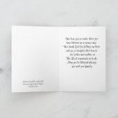 贈り手である娘のためのサンキューカード。 シーズンカード (内部)