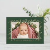 贈り最高の物の贈り物、クリスマス生誕のお知らせ、緑 シーズンカード (スタンド正面)