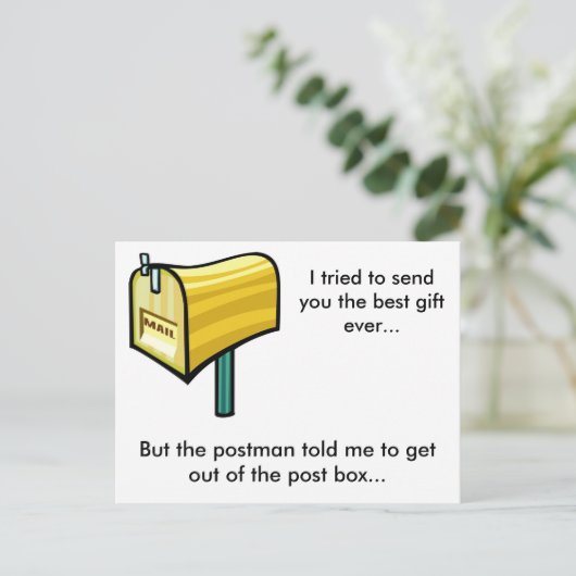 贈り最高の物は今まで? ポストカード (スタンド正面)