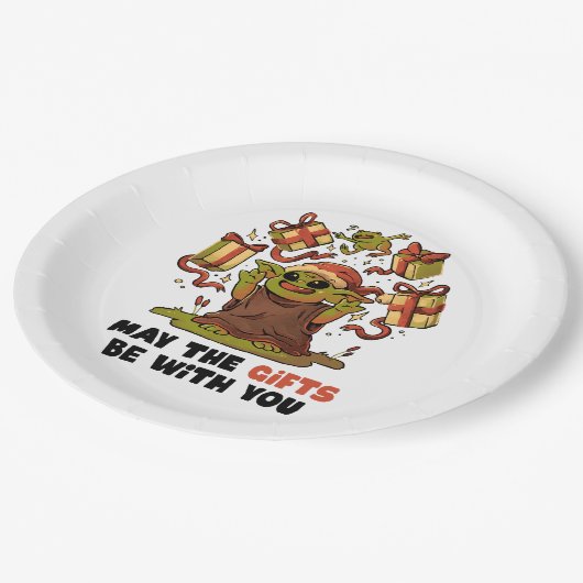 贈り物があなたと一緒に来たら ペーパープレート (アングル)