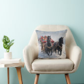 贈り物でいっぱいのクリスマスそり クッション (椅子)