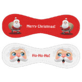 贈り物でいっぱいの袋を持つ笑顔のサンタクロース ソフトボール (パネル)