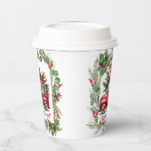 贈り物でいっぱいの赤トラックの格言 紙コップ (左)