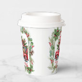 贈り物でいっぱいの赤トラックの格言 紙コップ (右)