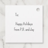 贈り物とオーナメント贈り物ラベル フェイバータグ (裏面)