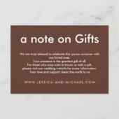 贈り物についての一筆 - ラスティックハーモニー エンクロージャーカード (正面)