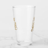 贈り物になる花嫁 – 私はYes金箔と言っフェイクた タンブラーグラス (左)