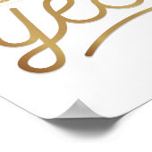 贈り物になる花嫁 – 私はYes金箔と言っフェイクた ポスター (角)