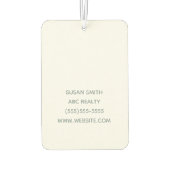 贈り物による新し実在い空気ポップ・アートのの息 カーエアーフレッシュナー (裏面)