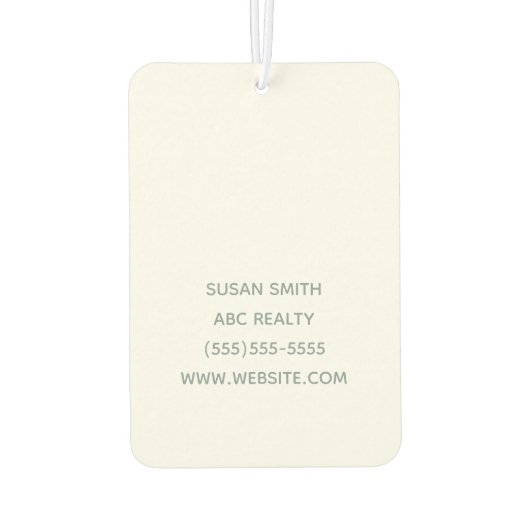 贈り物による新し実在い空気ポップ・アートのの息 カーエアーフレッシュナー (裏面)