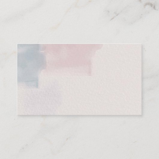 贈り物にピンクとブルーの願い エンクロージャーカード (裏面)