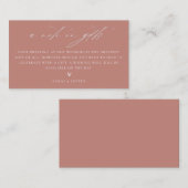 贈り物に関する結婚メモ エンクロージャーカード (正面/裏面)