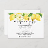 . .贈り物のお気に入りを結婚式招待状 エンクロージャーカード (正面/裏面)