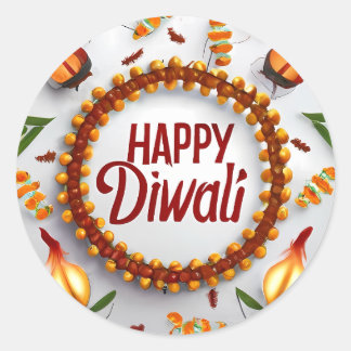 贈り物のためのディワリのシール ラウンドシール