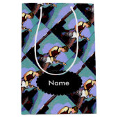 贈り物のためのネイトとギター ミディアムペーパーバッグ (正面)