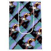 贈り物のためのネイトとギター ミディアムペーパーバッグ (裏面)