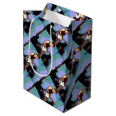 贈り物のためのネイトとギター ミディアムペーパーバッグ (裏面アングル)