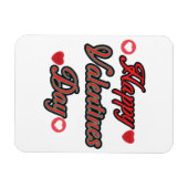 贈り物のための幸せなバレンタインデー マグネット (横)