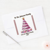 贈り物のための明るいホリデーシール スクエアシール (封筒)