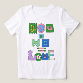贈り物のためのTシャツの白いバレンタインデー トライブレンドＴシャツ
