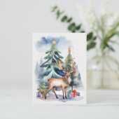 贈り物のトナカイ ポストカード (スタンド正面)