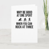 贈り物のトライアスリート,スポーツのトライアスロンの愛好者に カード (正面)