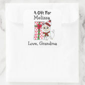 贈り物のパーソナライズされたラベル スクエアシール (バッグ)