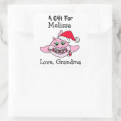 贈り物のパーソナライズされたラベル スクエアシール (バッグ)