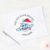 贈り物のパーソナライズされたラベル ラウンドシール (封筒)