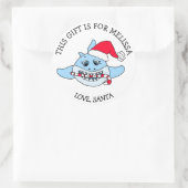 贈り物のパーソナライズされたラベル ラウンドシール (バッグ)